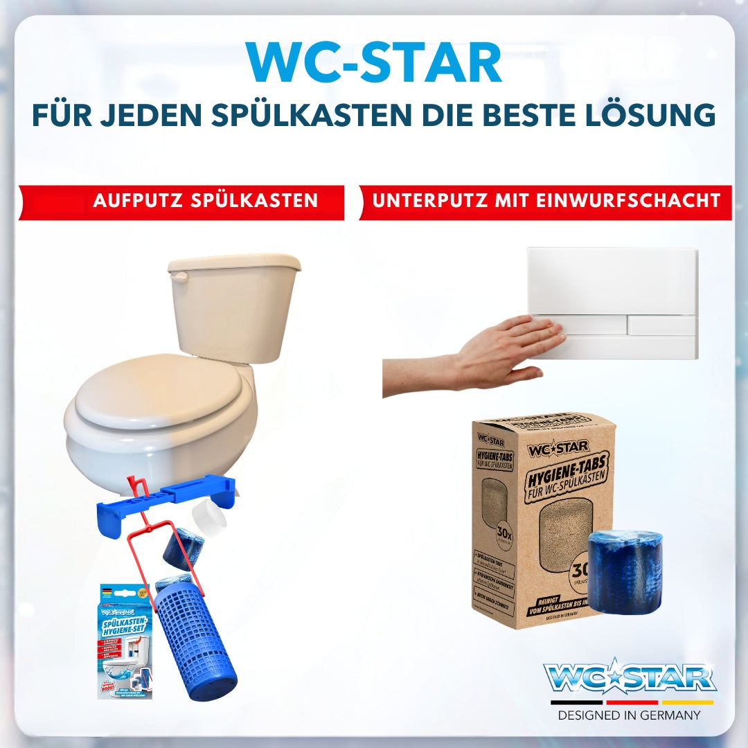 WC-Star für jeden Spülkasten.