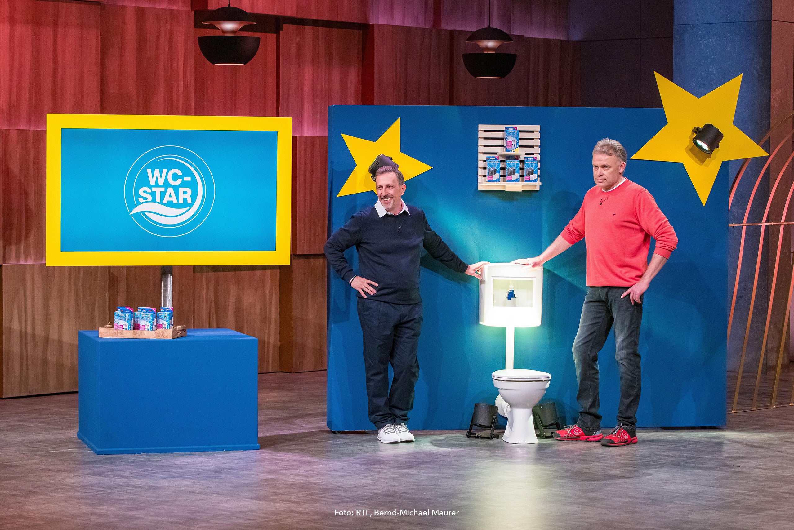 Die Gründer im TV-Studio.